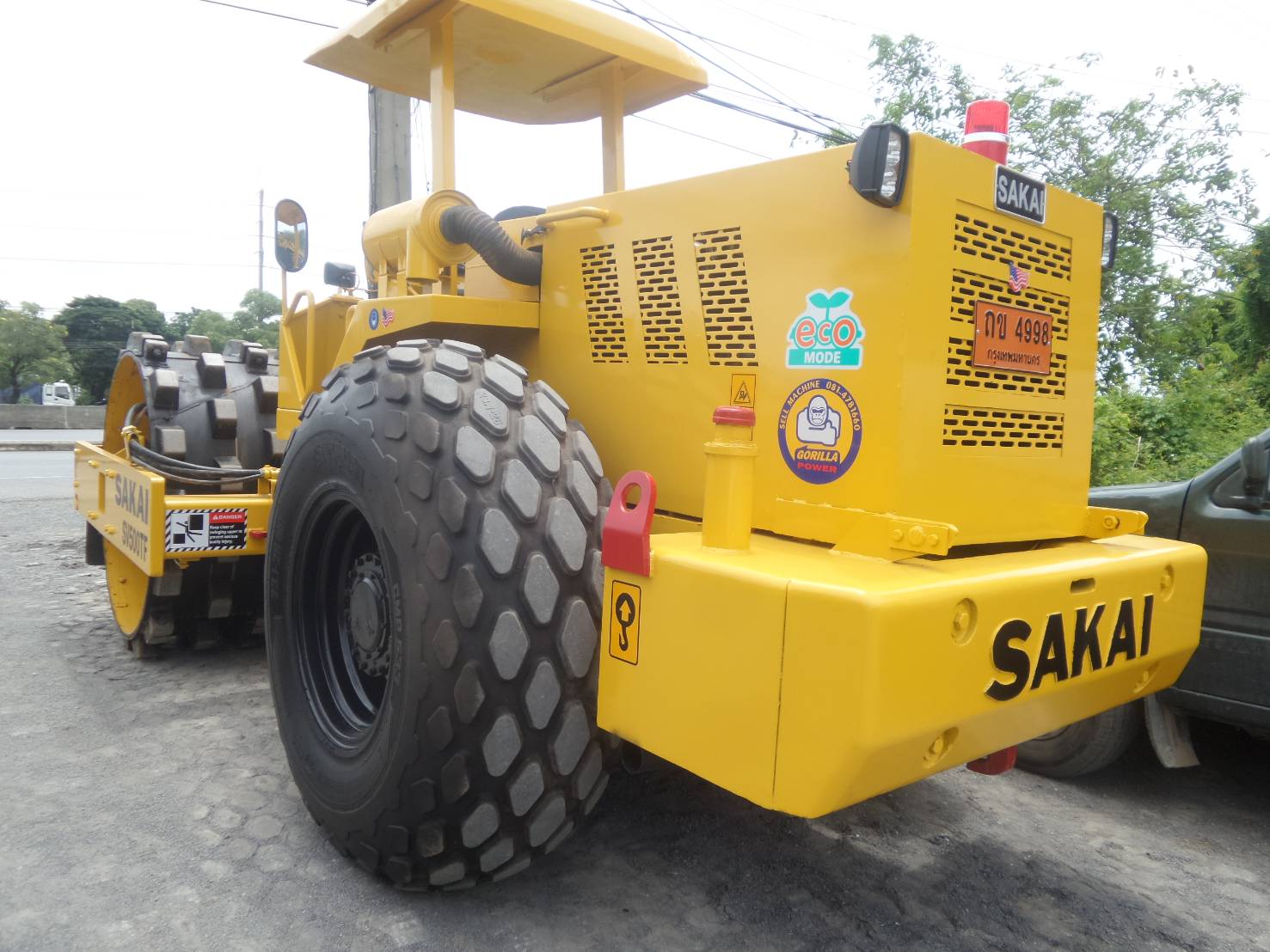 รถบดสั่นเสทือน10ตันSAKAISV500TFสวยมาก