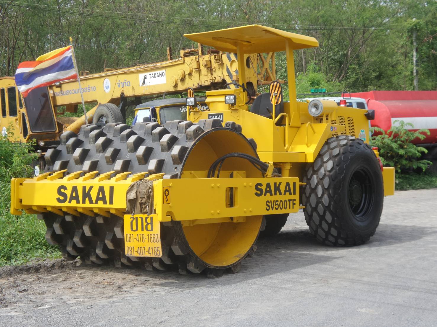 รถบดสั่นเสทือน10ตันSAKAISV500TFสวยมาก