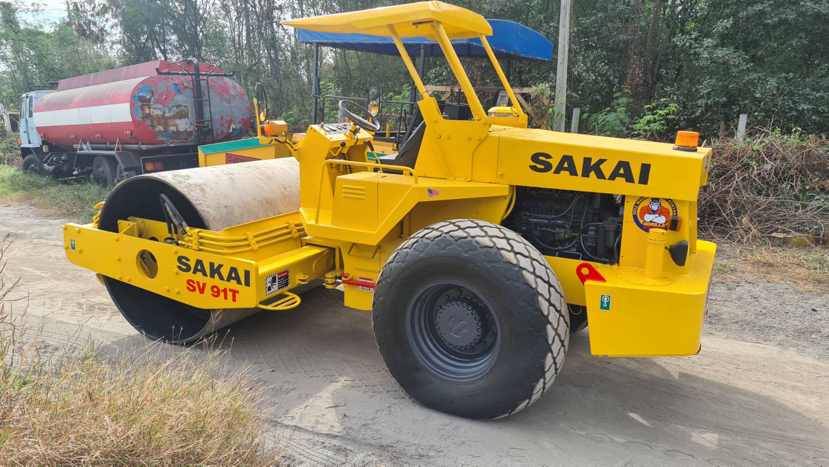 รถบด2เพลา Sakai SV91Dเปลือกเดียว เล่มทะเบียน