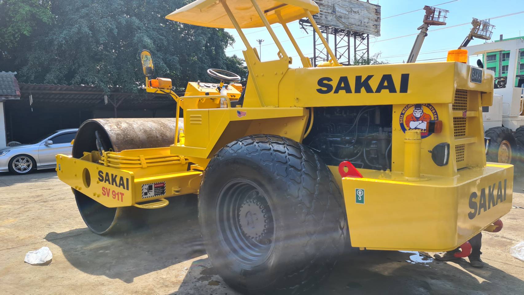 รถบด2เพลา Sakai SV91Dเปลือกเดียว เล่มทะเบียน