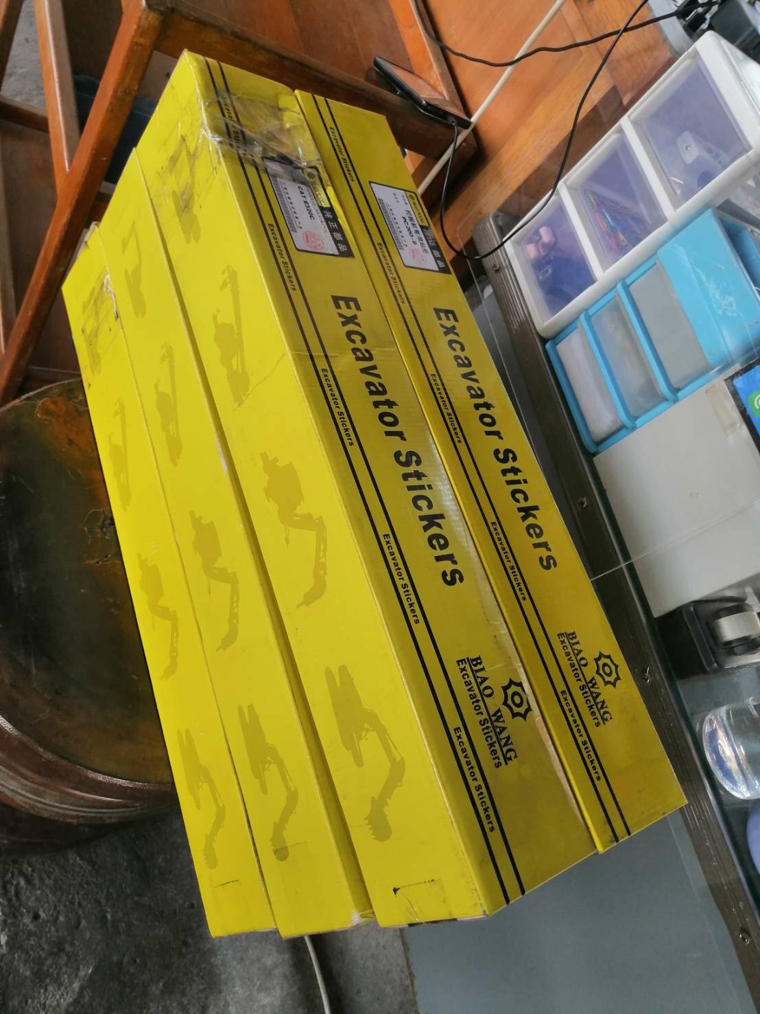ชุดสติ๊กเกอร์รถแบคโฮ CAT 320 C ชุดสติ๊กเกอร์รถแบคโฮ CAT 320 C
