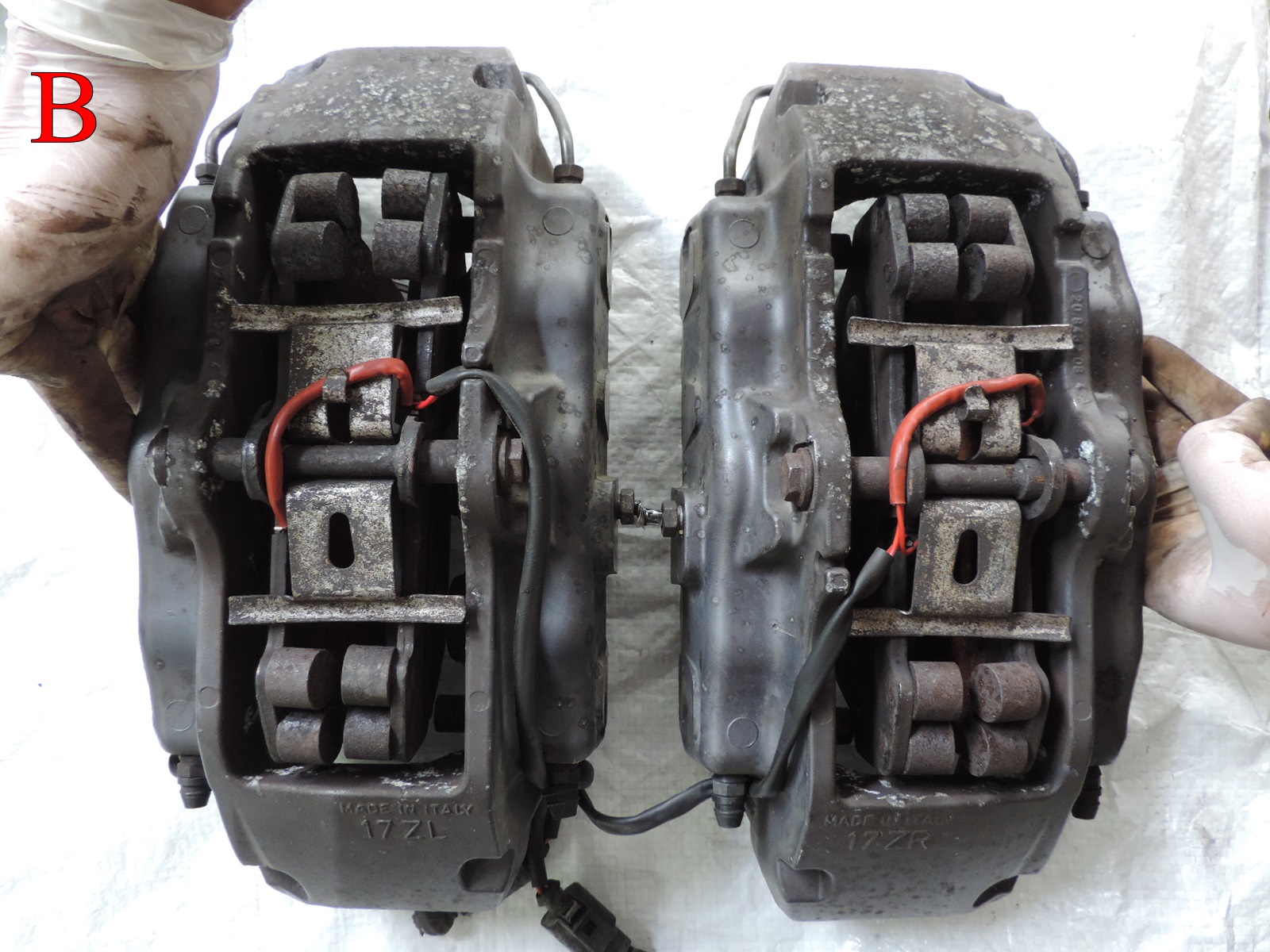 ขายปั๊มเบรค Brembo Cayenne แบรมโบ้ คาเยน 17Z ,18Z ครับ