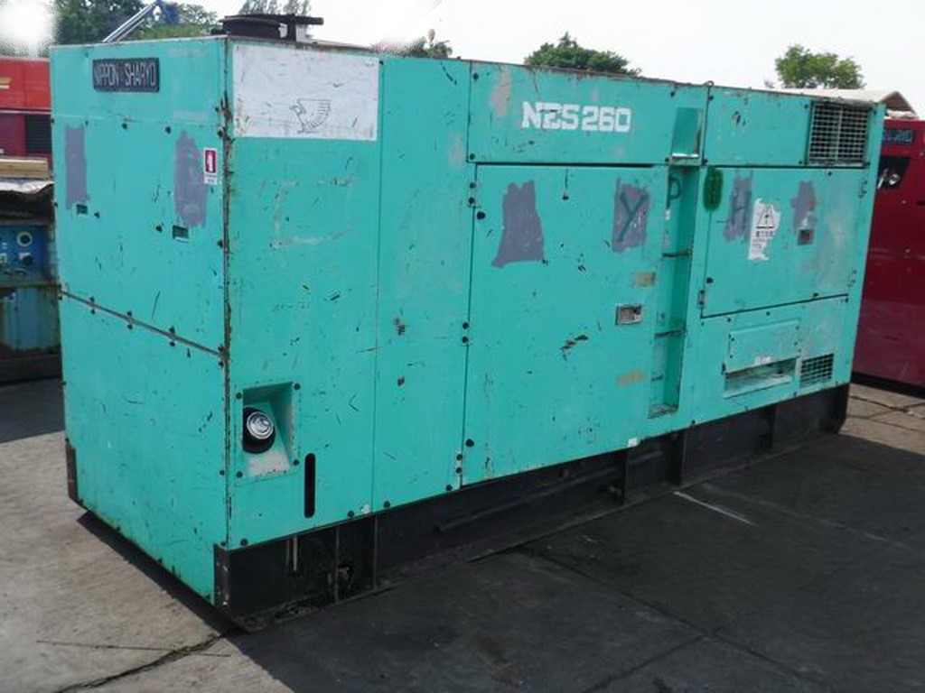NIPPON SHARYO NES260SH-2 เครื่องปั่นไฟ ขนาด 225/260kva. เครื่อง Hino k13c มือสอง เก่าJAPAN 084-5424150 NIPPON SHARYO NES260SH-2 เครื่องปั่นไฟ ขนาด 225/260kva. เครื่อง Hino k13c มือสอง เก่าJAPAN 084-5424150