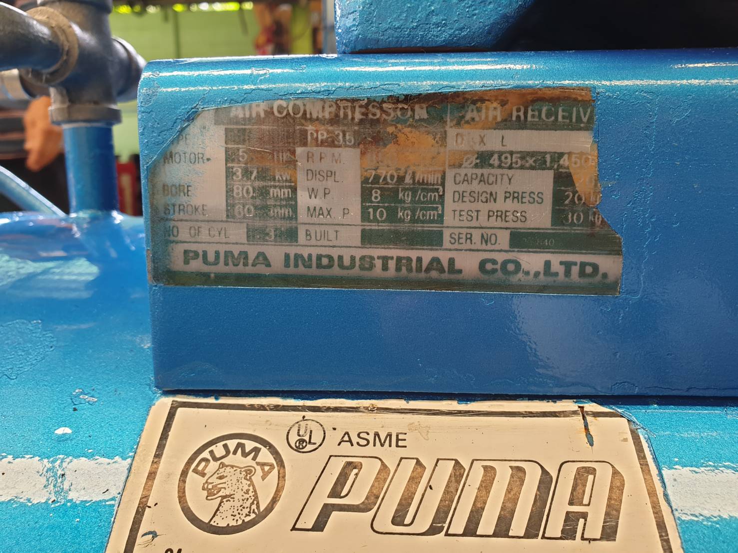 ขาย ปั๊มลม PUMA รุ่น PP-35