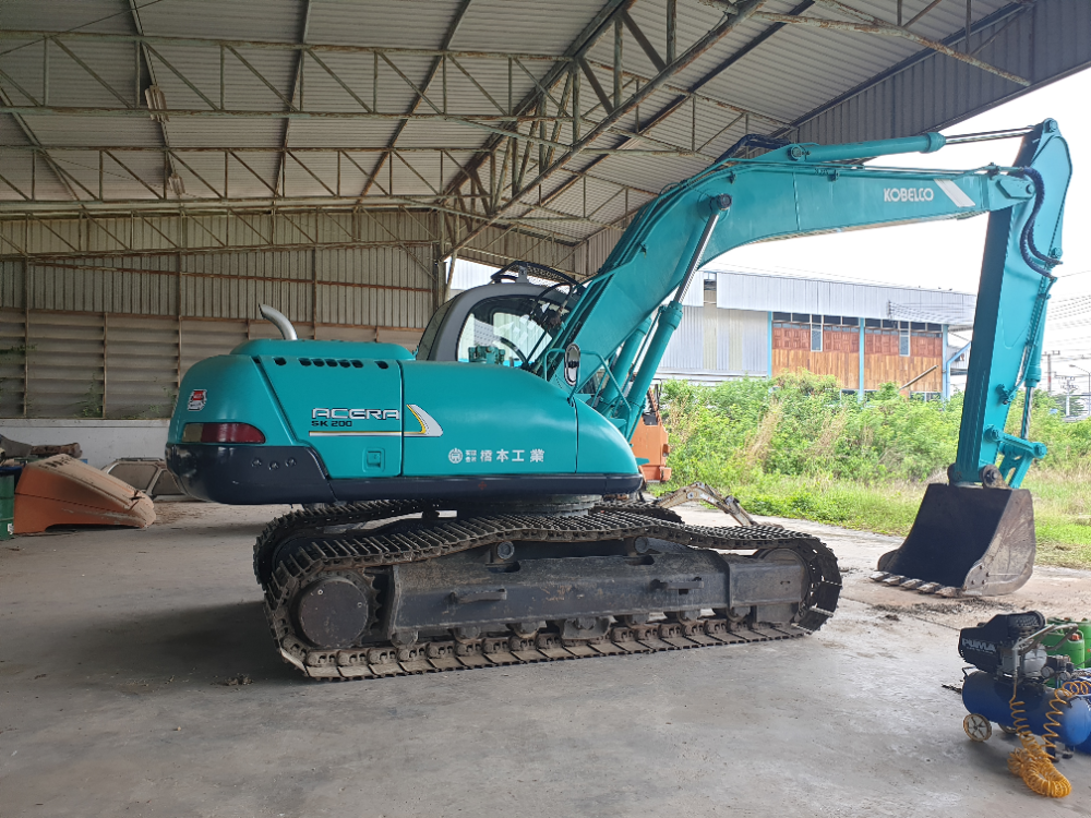 (ขายแล้ว)ขายรถแบ็คโฮ kobelco sk200-5 เก่าญี่ปุ่น 5400 ชม.