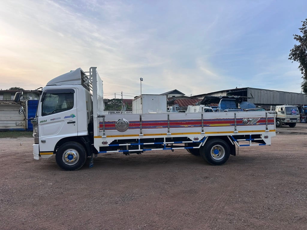 HINO MEGA FC9J ปี56 175แรงม้า กระบะยาว5.70เมตร กว้าง2.35 เมตร 590,000✅✅ ✴️เครดิตดีฟรีดาวน์
