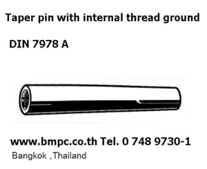 Taper pin with internal thread DIN7878A Taper pin with internal thread DIN7878A