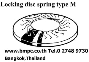 Locking Disc spring type M, Cup spring washer, แหวนจานกันคลายแบบมีลาย