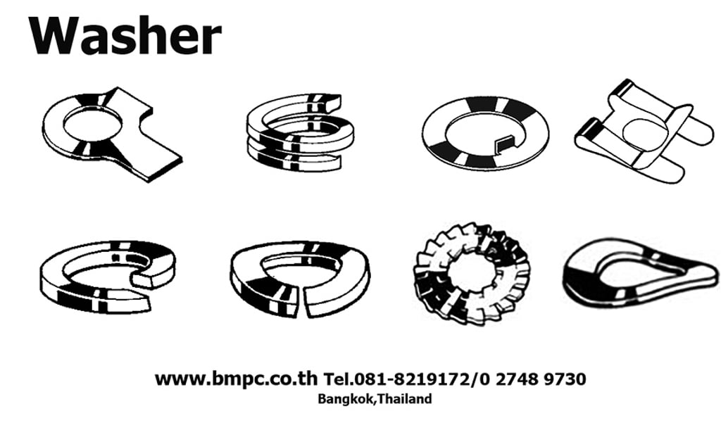 Washer for bolt with heavy type spring pin DIN 7349