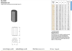 Extension Nut, Nut higth 3.0d Extension Nut, Nut higth 3.0d