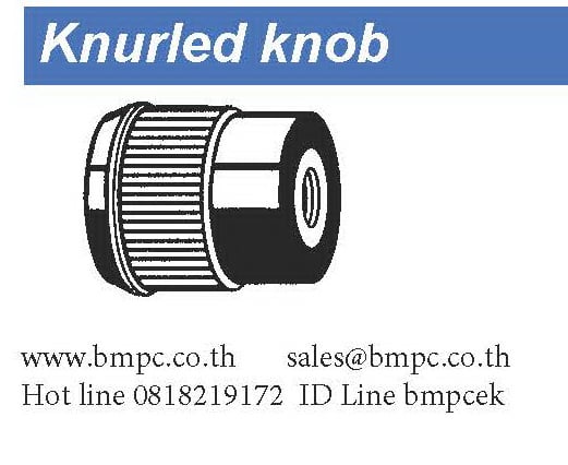 Knurled knob with brass thread bush, มือหมุนพลาสติก, Amecoil, Schnorr, Fujilock