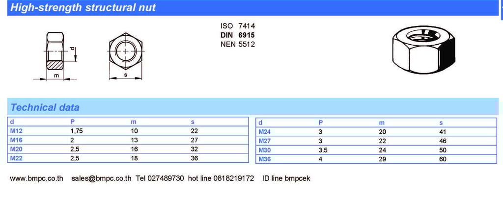 Peiner,High strength structural washer, HV washer , bolt 10.9 HV,  nut 10HV