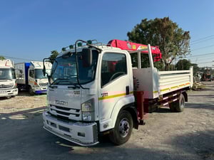ISUZU FRR 210 ปี64 ดั้มพร้อมเครน ไมล์8หมื่นกิโล 