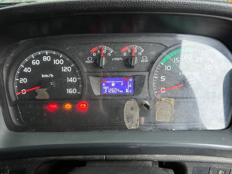 HINO FG8JR1A 240แรงม้า 6ล้อ กระบะเหล็ก ยาว7.80