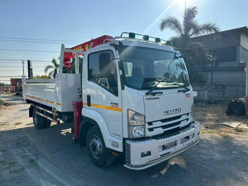 ISUZU FRR 210 ปี64 ดั้มพร้อมเครน ไมล์8หมื่นกิโล 