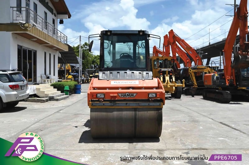 ขายรถบด 2 ล้อเหล็ก HAMM HD110 ขนาด 8-10 ตัน ความกว้าง Drum 1.68 เมตร ห้องเก๋ง มือสองสภาพดี นำเข้าจากญี่ปุ่น โดย P&P Pro