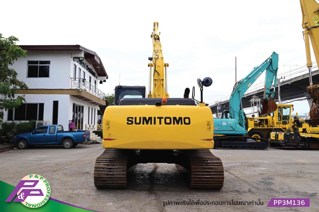 ขายรถขุดใหญ่ แทรคใหญ่ บูมยาว 15 เมตร SUMITOMO SH200LC-6 มีกล้อง 3 ตัว สำหรับภาพมุมสูง ด้านหลัง และด้านข้าง มีอาร์มเครน ชั่วโมงน้อย มือสองสภาพดี นำเข้าจากญี่ปุ่น โดย P&P Pro