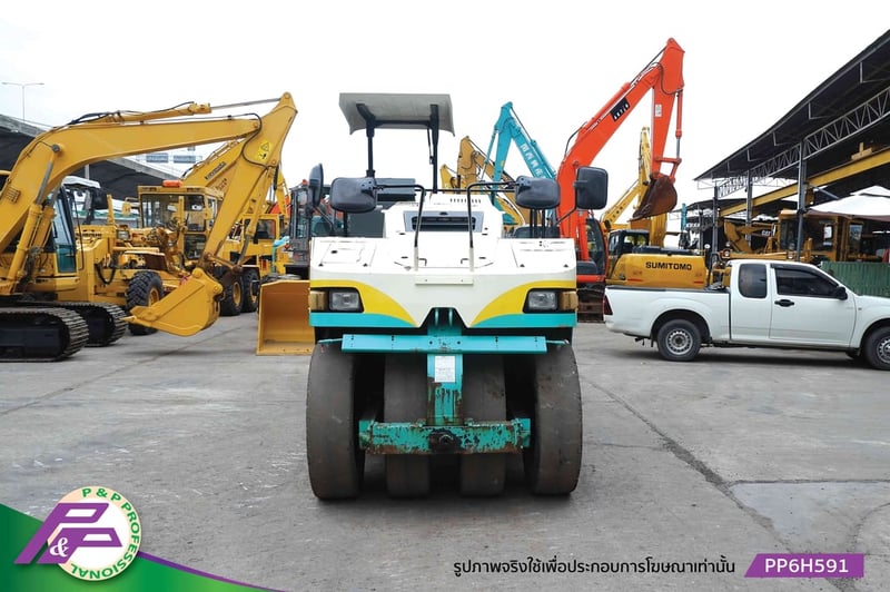 ขายรถบดล้อยาง 9 ล้อ รุ่นใหม่ KAWASAKI K20TB (BOMAG BW20TB) ชั่วโมงน้อย มือสองสภาพดี นำเข้าจากญี่ปุ่น โดย P&P Pro