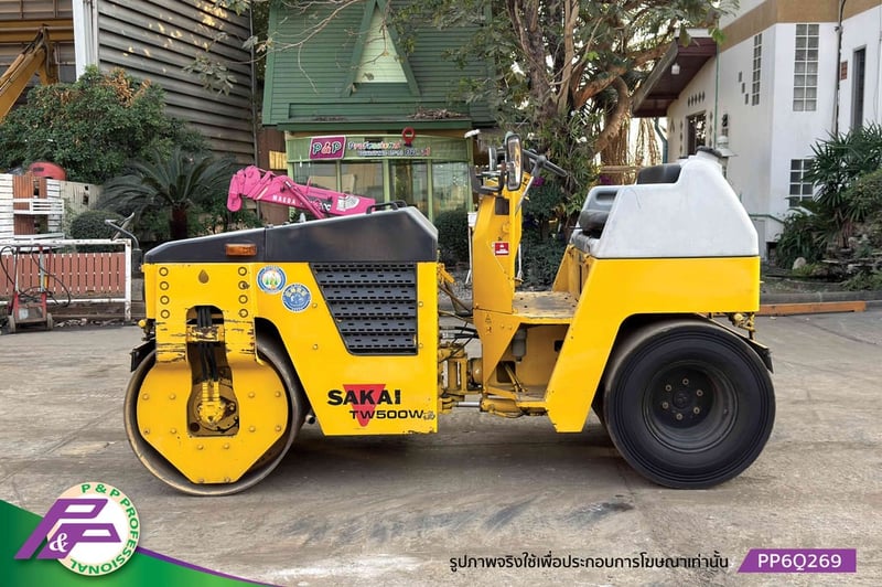 ขายรถบดหน้าเหล็ก-หลังยาง SAKAI TW500W เอวอ่อน มือสองสภาพดี นำเข้าจากญี่ปุ่น โดย P&P Pro