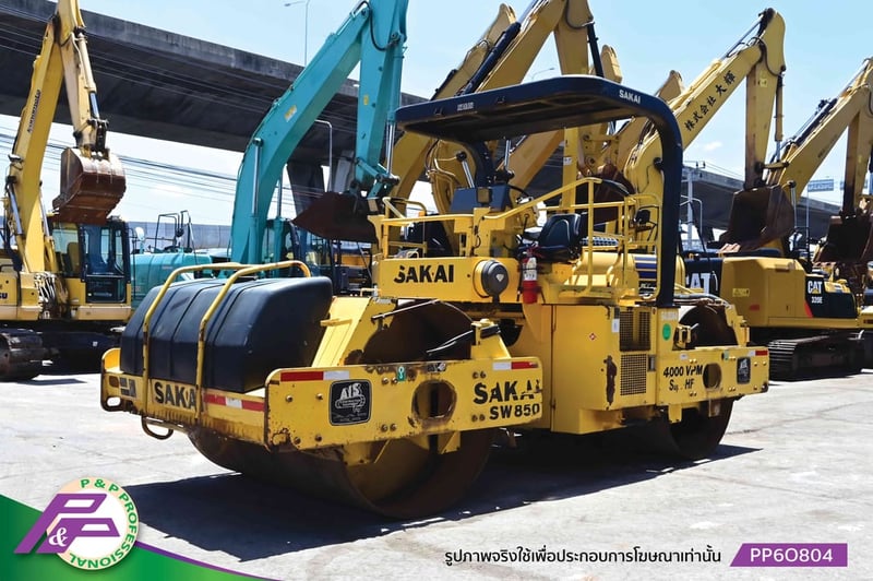 ขายรถบดหน้าเหล็ก-หลังเหล็ก ขนาด 12-13 ตัน SAKAI SW850 ความกว้าง Drum 2.0 เมตร มือสองสภาพดี นำเข้าจากญี่ปุ่น โดย P&P Pro