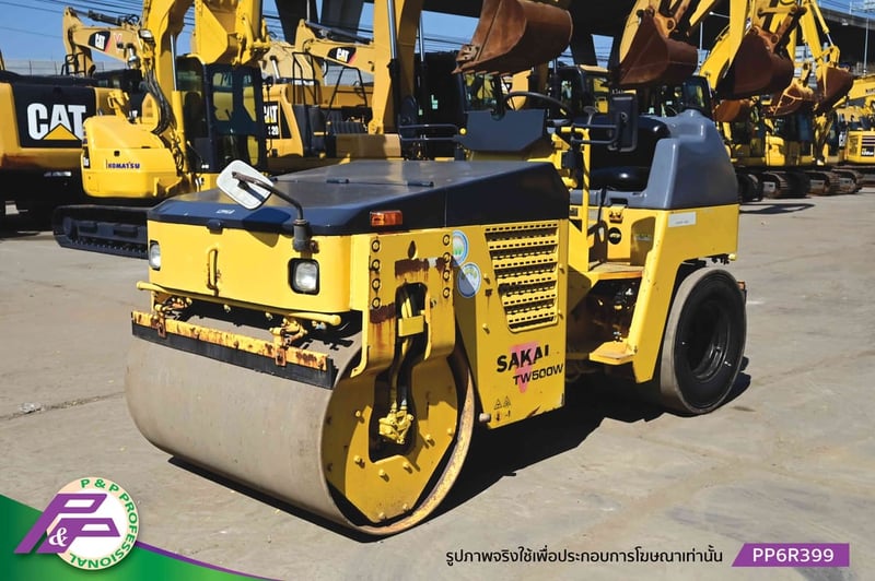 ขายรถบดหน้าเหล็ก-หลังยาง SAKAI TW500W-1 เอวอ่อน ชั่วโมงน้อย มือสองสภาพดี นำเข้าจากญี่ปุ่น โดย P&P Pro