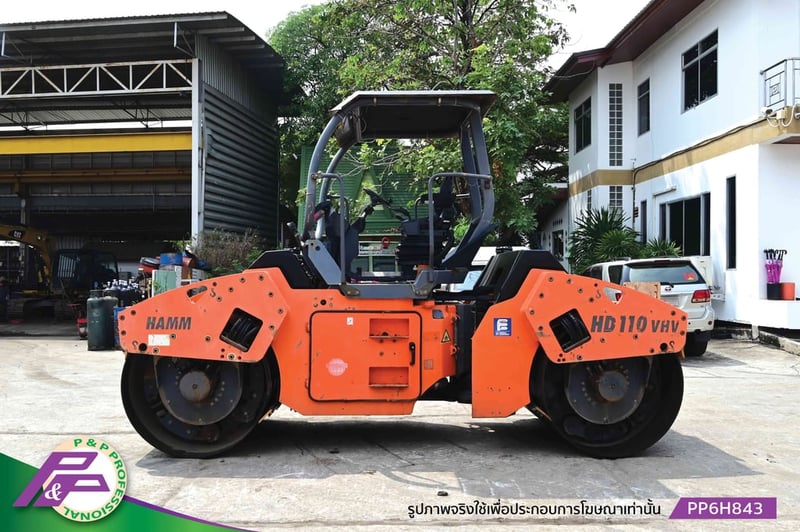 ขาย HAMM HD110 รถบดหน้าเหล็ก-หลังเหล็ก ขนาด 8-10 ตัน ความกว้าง Drum 1.68 เมตร มี Side Cutter ชั่วโมงน้อย มือสองสภาพดีนำเข้าจากญี่ปุ่น โดย P&P Pro