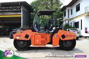 ขาย HAMM HD110 รถบดหน้าเหล็ก-หลังเหล็ก ขนาด 8-10 ตัน ความกว้าง Drum 1.68 เมตร มี Side Cutter ชั่วโมงน้อย มือสองสภาพดีนำเข้าจากญี่ปุ่น โดย P&P Pro