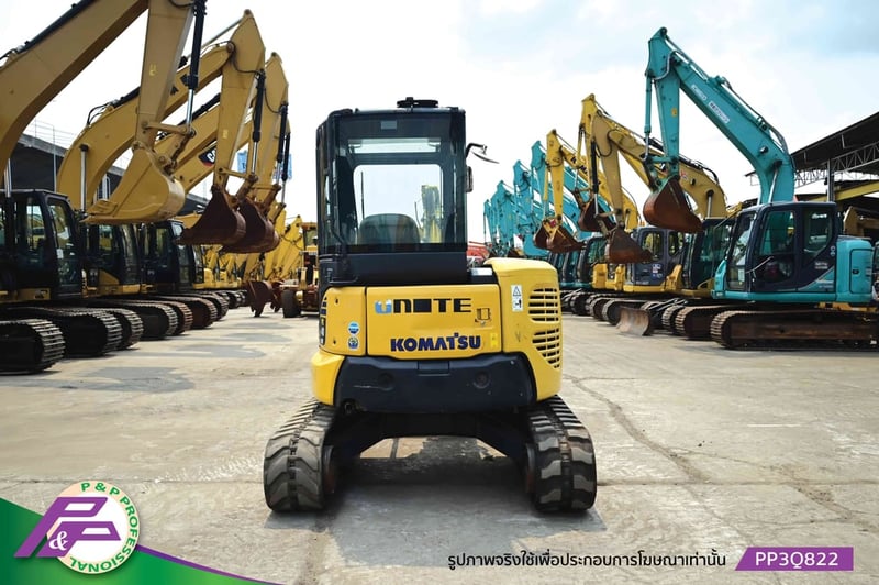 ขายแมคโครเล็ก KOMATSU PC40MR-3 แทรคยาง มีอาร์มเครน ชั่วโมงน้อย มือสองสภาพดี นำเข้าจากญี่ปุ่น โดย P&P Pro