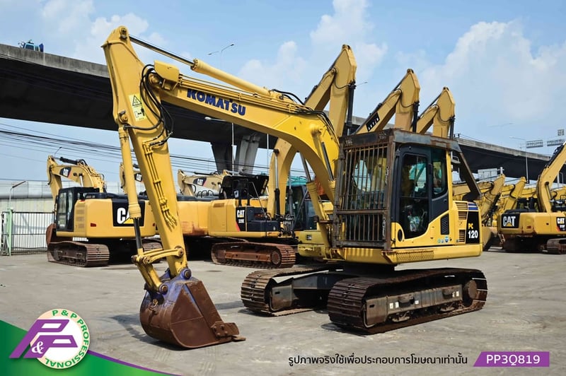 ขายรถขุด KOMATSU PC120-8แทรค 600 มม. มีไลน์ PIPING มีกล้องมองหลัง มือสองสภาพดี นำเข้าจากญี่ปุ่น โดย P&P Pro