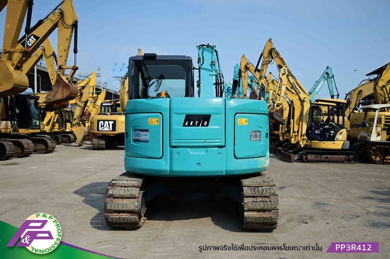 ขายแมคโคร 7 ตัน KOBELCO SK75SR-3-YT07 แทรคเหล็กพร้อมเกี๊ยะยาง มีไลน์หัวเจาะ มีใบมีดดัน มีอาร์มเครน ชั่วโมงน้อยมือสองสภาพดี นำเข้าจากญี่ปุ่น โดย P&P Pro