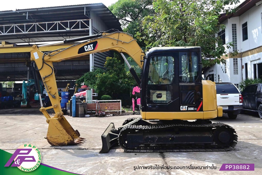 ขายแมคโครย่อม CAT 308E CR รุ่นใหม่ มีไลน์หัวเจาะ มีใบมีดดัน มือสองสภาพดี นำเข้าจากญี่ปุ่น โดย P&P Pro