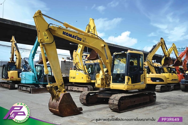 ขายแมคโคร 13 ตัน KOMATSU PC138US-8 มีกล้องมองหลัง มือสองสภาพดี นำเข้าจากญี่ปุ่น โดย P&P Pro