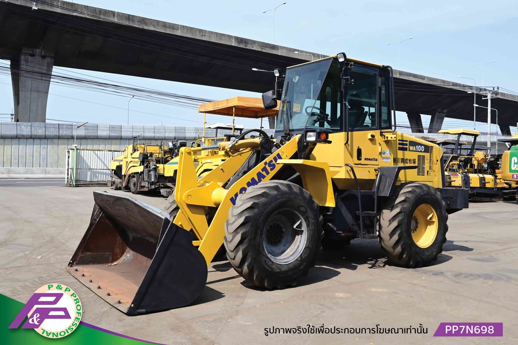 ขายรถตัก KOMATSU WA100-5 เทียบเท่า 910G2 ห้องเก๋ง มือสองสภาพดี นำเข้าจากญี่ปุ่น โดย P&P Pro