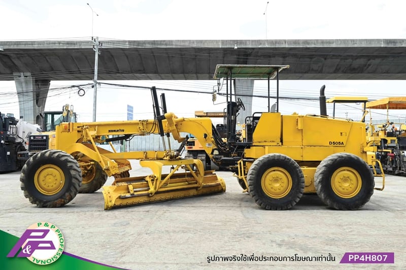 ขายรถเกรด KOMATSU GD505A-3AE เทียบเท่า 12H, มี Scarifier, ใบมีด 3.7 เมตร, ชั่วโมงน้อย มือสองสภาพดี นำเข้าจากญี่ปุ่น โดย P&P Pro