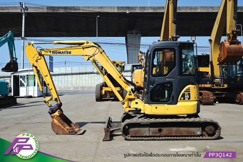 ขายแมคโครเล็ก KOMATSU PC55MR-3 แทรคยาง มีใบมีดดัน มี Quick Coupler มือสองสภาพดี นำเข้าจากญี่ปุ่น โดย P&P Pro ขายแมคโครเล็ก KOMATSU PC55MR-3 แทรคยาง มีใบมีดดัน มี Quick Coupler มือสองสภาพดี นำเข้าจากญี่ปุ่น โดย P&P Pro