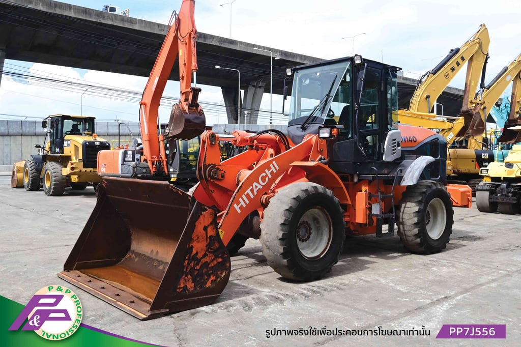 รถตัก HITACHI ZW140-5B รุ่นใหม่ เทียบเท่า 924K และ WA200-7 ห้องเก๋ง มือสองสภาพดี นำเข้าจากญี่ปุ่น โดย P&P Pro