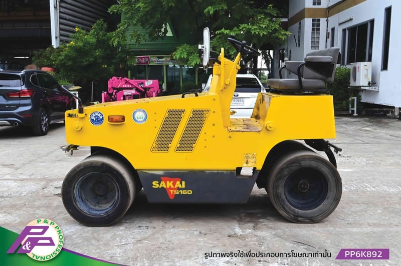 ขาย รถบดล้อยาง 7 ล้อ SAKAI TS160 มือสองสภาพดี นำเข้าจากญี่ปุ่น โดย P&P Pro