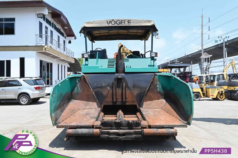 ขายรถปูยาง VOGELE SUPER1603-1 ล้อยาง Screed AB500TV ปูกว้าง 5.0 เมตร พร้อมตัวต่อขยายถึง 7.0 เมตร มี Tamper และ Vibrator มือสองสภาพดี นำเข้าจากญี่ปุ่น โดย P&P Pro