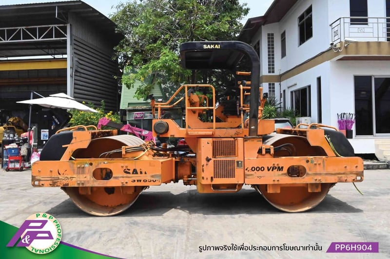 ขายรถบดหน้าเหล็ก-หลังเหล็ก ขนาด 12-13 ตัน SAKAI SW850 ความกว้าง Drum 2.0 เมตร มือสองสภาพดี นำเข้าจาก USA โดย P&P Pro