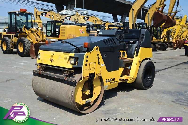 ขายรถบดหน้าเหล็ก-หลังยาง SAKAI TW502-1 เอวอ่อน ชั่วโมงน้อย มือสองสภาพดี นำเข้าจากญี่ปุ่น โดย P&P Pro