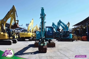 ขายแมคโคร KOBELCO SK125SR-3-YV07 แทรคเหล็กพร้อมเกี๊ยะยาง มีใบมีดดัน มีกล้องมองหลัง มีอาร์มเครน ชั่วโมงน้อย มือสองสภาพดี นำเข้าจากญี่ปุ่น โดย P&P Pro