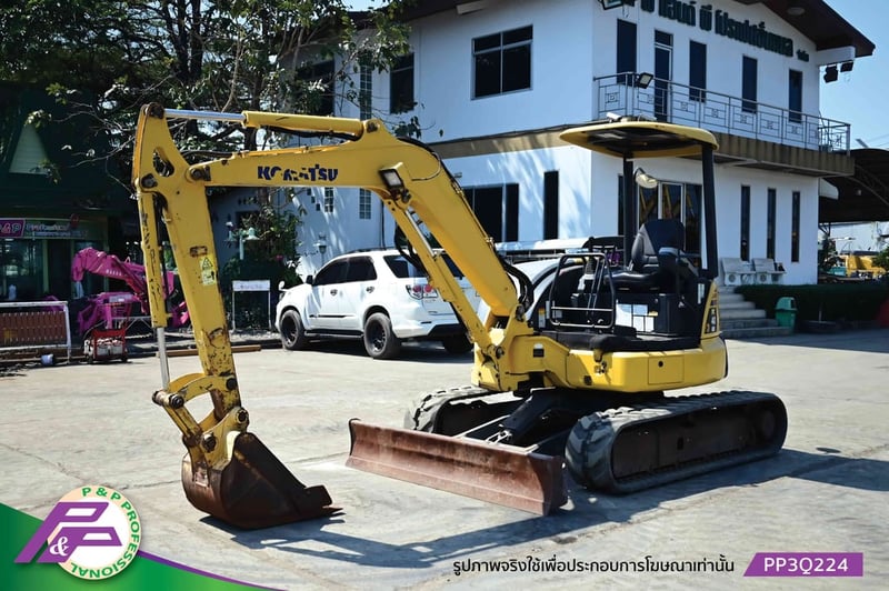 ขายรถขุดเล็ก KOMATSU PC40MR-3 แทรคยาง มีใบมีดดัน มือสองสภาพดี นำเข้าจากญี่ปุ่น โดย P&P Pro