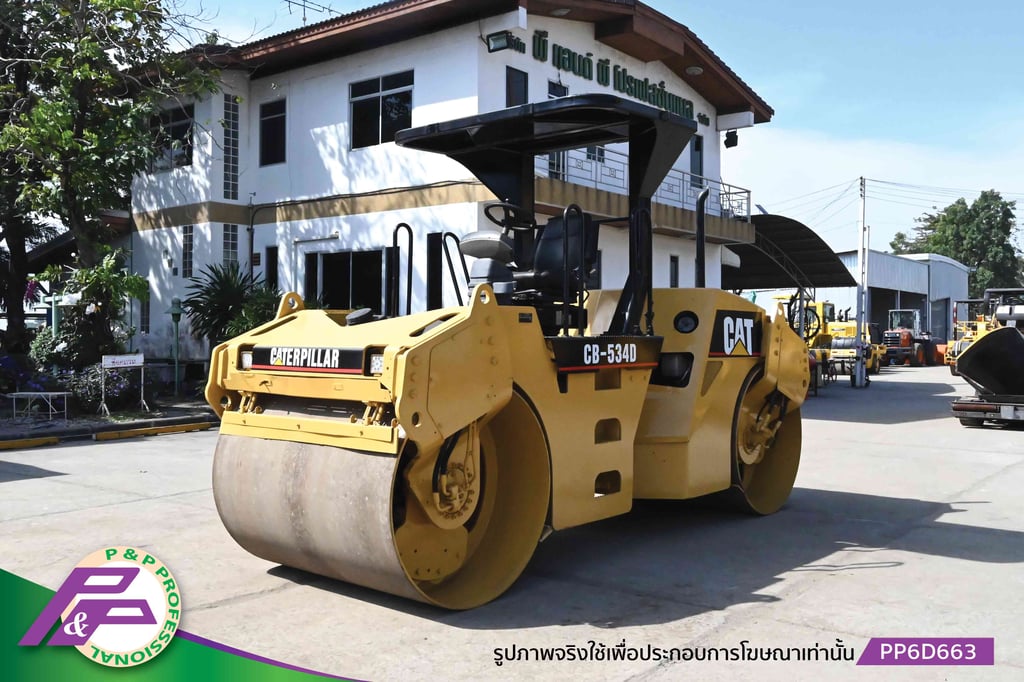 ขายรถบด Tandem CAT CB-534D ขนาด 10 ตัน ความกว้าง Drum 1.7 เมตร ขนาดเทียบเท่า SAKAI SW800 และ HAMM HD90 ชั่วโมงน้อย เก่านอกสภาพดี โดย P&P Pro ขายรถบด Tandem CAT CB-534D ขนาด 10 ตัน ความกว้าง Drum 1.7 เมตร ขนาดเทียบเท่า SAKAI SW800 และ HAMM HD90 ชั่วโมงน้อย เก่านอกสภาพดี โดย P&P Pro