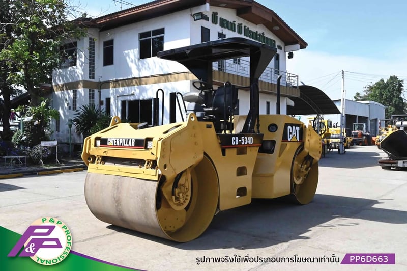 ขายรถบด Tandem CAT CB-534D ขนาด 10 ตัน ความกว้าง Drum 1.7 เมตร ขนาดเทียบเท่า SAKAI SW800 และ HAMM HD90 ชั่วโมงน้อย เก่านอกสภาพดี โดย P&P Pro