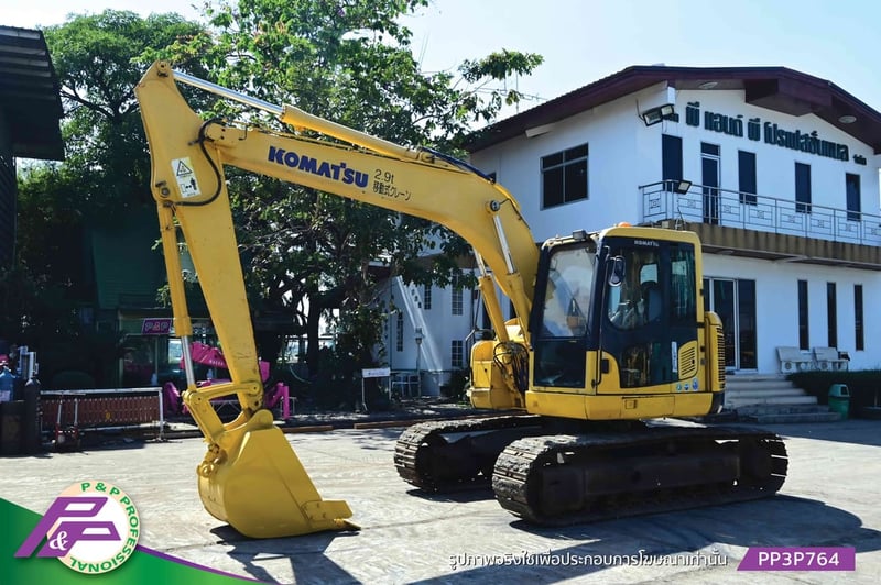ขายแมคโคร KOMATSU PC128US-8 มีกล้องมองหลัง มีอาร์มเครน มือสองสภาพดี นำเข้าจากญี่ปุ่น โดย P&P Pro