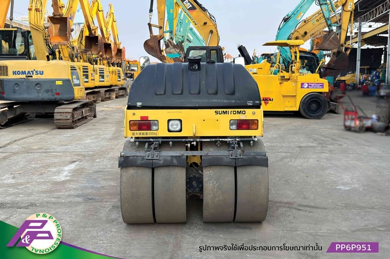 ขายรถบดหน้าเหล็ก-หลังยาง SUMITOMO HW41VWH-3 เทียบเท่า TW502-1 เอวอ่อน ชั่วโมงน้อย มือสองสภาพดี นำเข้าจากญี่ปุ่น โดย P&P Pro