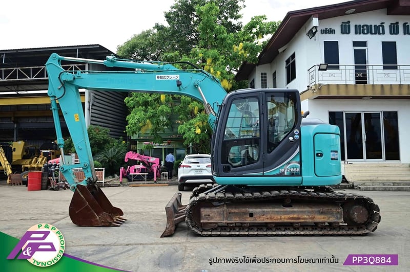 ขายแมคโคร KOBELCO SK125SR-5-YV08 แทรคเหล็กพร้อมเกี๊ยะยาง มีใบมีดดัน มีกล้องมองหลัง อาร์มครน ชั่วโมงน้อย มือสองสภาพดี นำเข้าจากญี่ปุ่น โดย P&P Pro