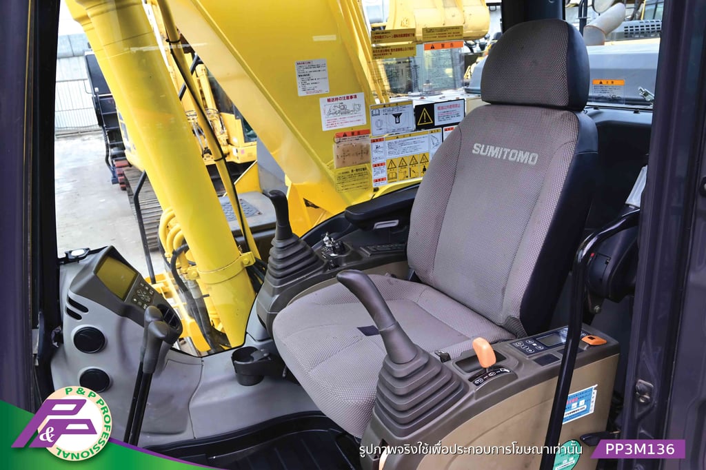 ขายรถขุดใหญ่ แทรคใหญ่ บูมยาว 15 เมตร SUMITOMO SH200LC-6 มีกล้อง 3 ตัว สำหรับภาพมุมสูง ด้านหลัง และด้านข้าง มีอาร์มเครน ชั่วโมงน้อย มือสองสภาพดี นำเข้าจากญี่ปุ่น โดย P&P Pro