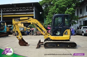 ขายแมคโครเล็ก KOMATSU PC40MR-3 แทรคยาง มีอาร์มเครน ชั่วโมงน้อย มือสองสภาพดี นำเข้าจากญี่ปุ่น โดย P&P Pro