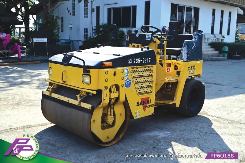 ขายรถบดหน้าเหล็ก-หลังยาง SAKAI TW350-1 เอวอ่อน ชั่วโมงน้อยมือสองสภาพดี นำเข้าจากญี่ปุ่น โดย P&P Pro